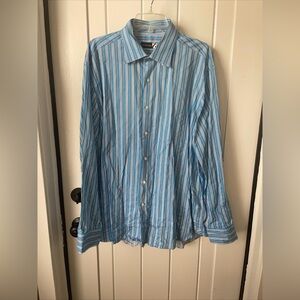 Saks Fifth Avenue Xxl Button Down Blue